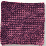 pink knitted square snuggler
