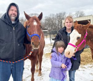 familia con caballos - Año del Caballo 2026